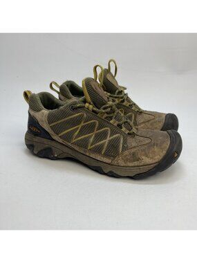 KEEN Verdi Dry Waterproof Hiking Low Shoes Boots Toe Safety Leather Mens Sz 8.5
